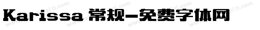Karissa 常规字体转换